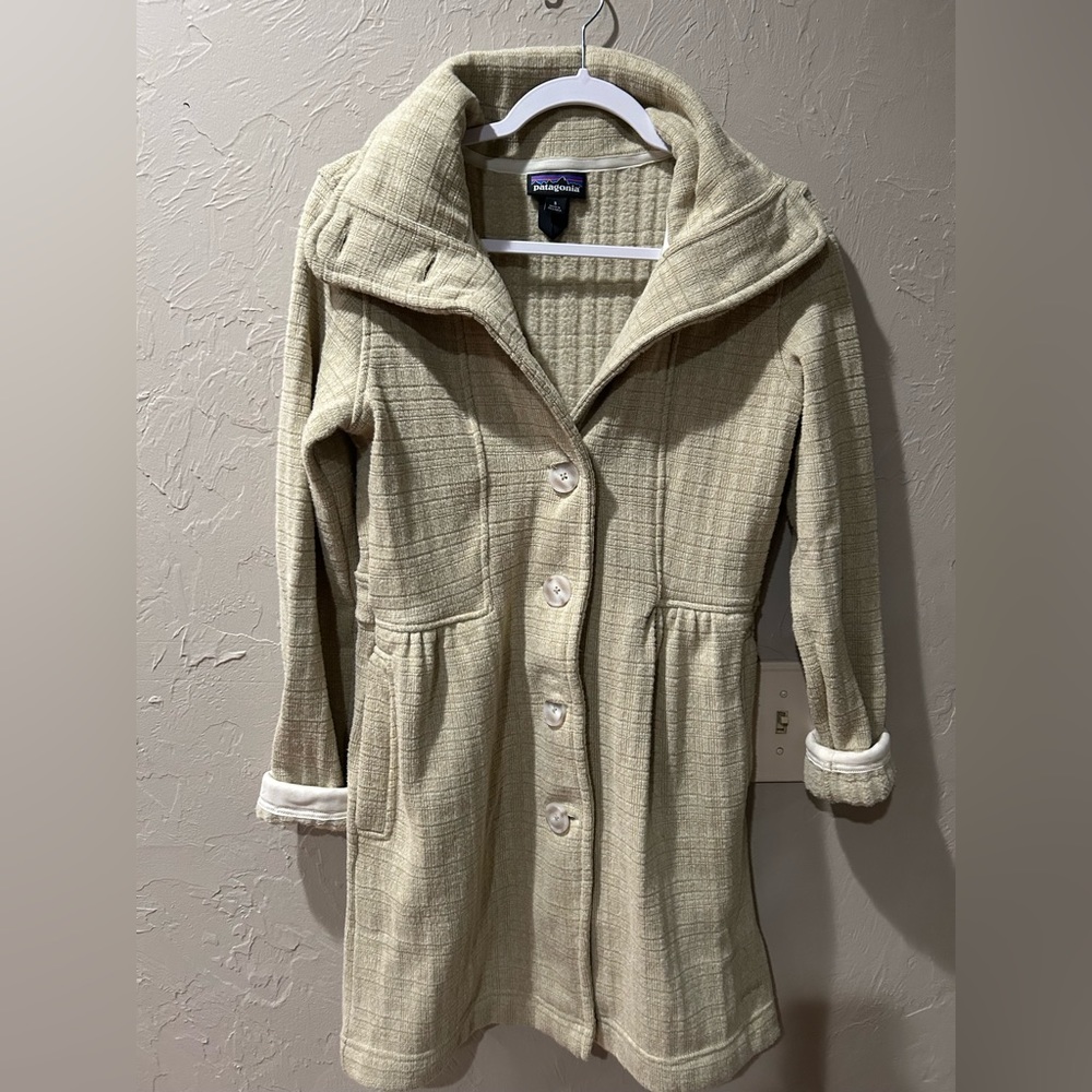 Patagonia fleece long jacket